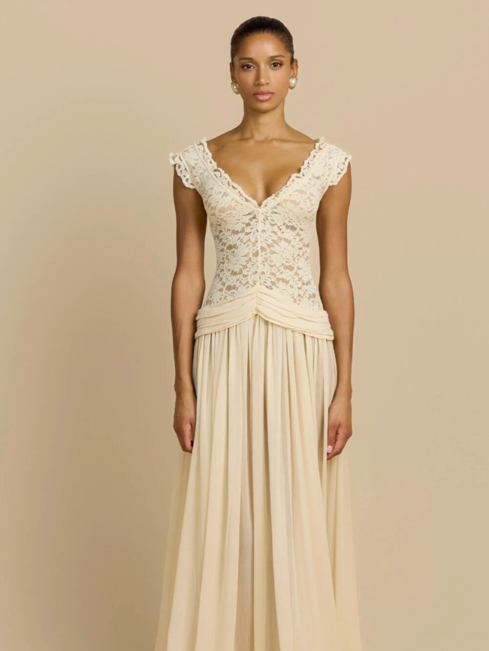 ARABELLA DRESS BEIGE